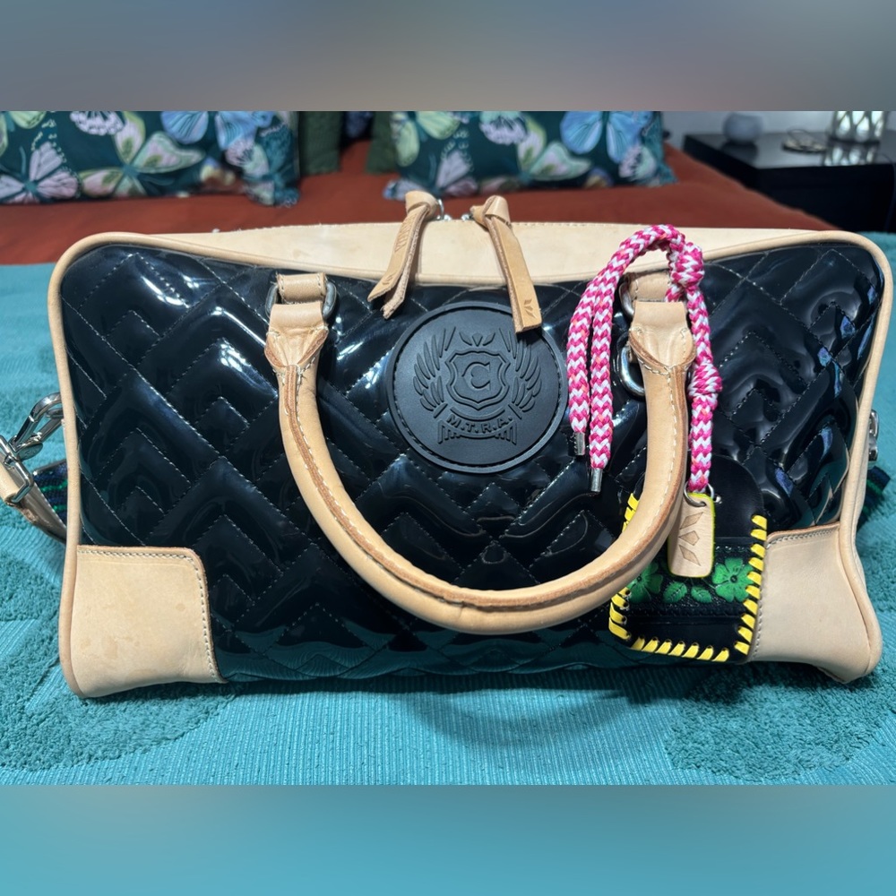 Consuela Inked Satchel - extra large satchel - used two times